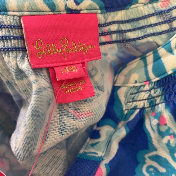 Lilly Pulitzer Mini Essie dress Blue Haven Into the Deep Size M (6-7) & L NWT - Picture 14 of 14